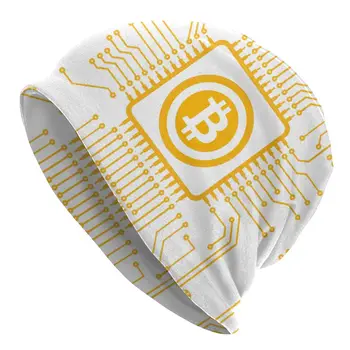 Bitcoin Miner CPU Căciuli Capace Barbati Femei Unisex Streetwear Cald Iarna Tricotat Pălărie BTC Blockchain Cryptocurrency Capota Pălării