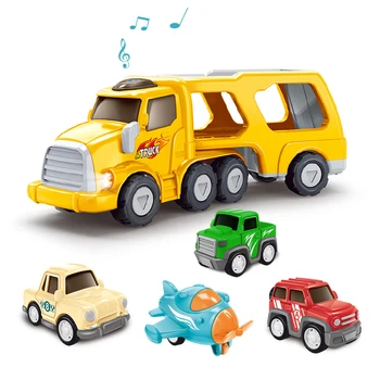 HobbyToki Copii Mașini de Jucărie Multifuncțională Double Decker Camion pentru Boy Fata de Varsta de Peste 3 Ani Copilul Vârstele 3+ Jucarii 5 in 1 Vehicul