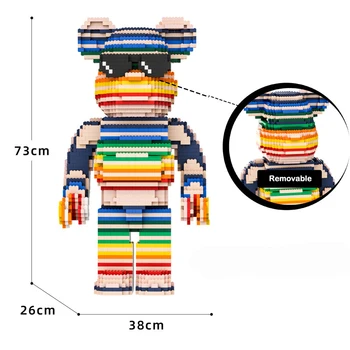 Creative Bearbrick Blocuri Mari de 70cm 1000% Model 3D Idee Cărămizi Cifre Acasă Decorare Jucării Pentru Cadouri de Crăciun