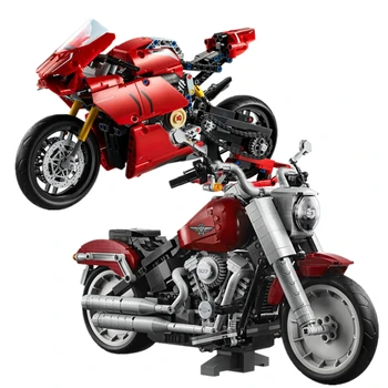Se POTRIVESC 42107 10269 Tehnice MASINA de Grăsime Motocicleta Masina Vehicul Panigale V4 R Băieți Jucării Ducatiied Blocuri Caramizi DIY Copil Cadou