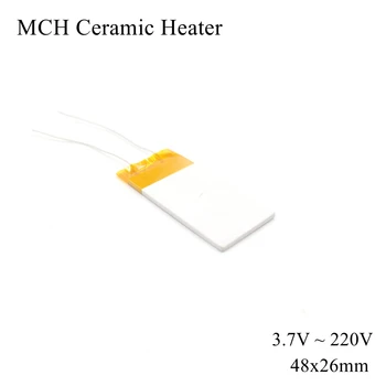 48x26mm 5V 12V 110V 220V MCH Metal de Încălzire din Ceramică de Înaltă Temperatură Pătrat de Alumină de Încălzire Electrică de Bord Placa Trupa HTCC Uscat
