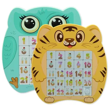 25-Grilă pentru Copii Puzzle Magnetic Digital Alunecare Joc Jucărie Multi-funcția de Tabla de Scris Copil Educative Jucarii Interactive