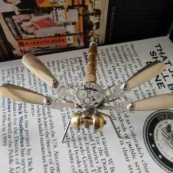 Mecanice insecte lupta libelula metal model pur artizanat lucrate manual de creatie ornamente de bibliotecă decor de colectare