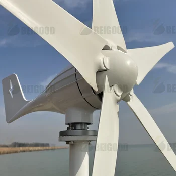 Energie gratuită 1000W 5 Lame Moară de vânt 12V 24V 48V Energie Eoliană Turbine Eoliene de Mică putere Generator MPPT Controler Pentru uz casnic