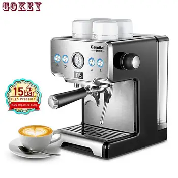 15 bar Italian mașină de cafea semiautomate oțel Inoxidabil abur spumant de Lapte de cafea Espresso Comerciale 1683452