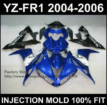 Motocicleta carenajele pentru YAMAHA YZF R1 2004 2005 2006 carenajele yzf r1 04 05 06 albastru piese de caroserie aftermarket Plin de injecție