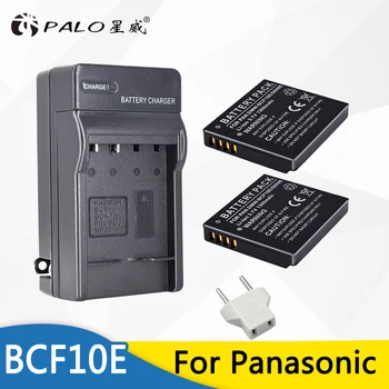 Palo 2 buc DMW-BCF10E DMW BCF10E Digital Acumulator+Incarcator pentru Panasonic Lumix Camera CGA-S/106B CGA-S/106C CGA-S/106D S009 DE-A59B
