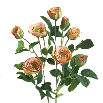 1 buc 9 capete de Trandafir Flori Artificiale Ramură pentru Diy Acasă Aranjament Floral Ornamente Petrecere de Nunta de Decorare Store Flori False