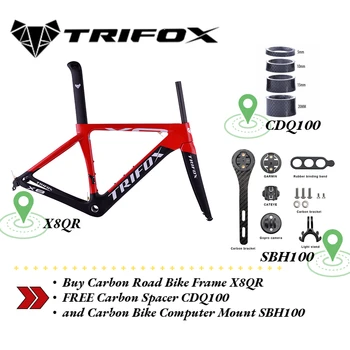 TRIFOX Carbon, Biciclete Rutier Cadru X8QR de Carbon LIBER Distanțier CDQ100 și de Biciclete de Carbon Computer Muntele SBH100