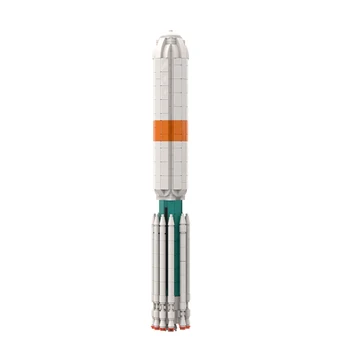 MOC Delta III Rachetă 1:110 Scară de Rachete Bloc Kit de Lansare Spațială prin Satelit Vehicul nave Spațiale Caramida Model de Jucărie pentru Copii Cadouri