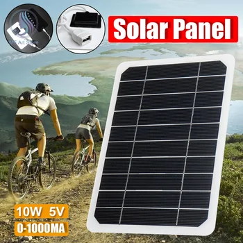 10W Portabil cu Panou Solar DIY 5V Baterie de Celule Solare Încărcător Modulul de Energie în aer liber Excursie de Pescuit Lanterna Placa pentru Telefonul Mobil