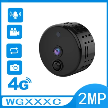Card de 4G Mini Camera IP Cu Baterie 1400mAh Înregistrare Video IR Noapte Viziune de Detectare a Mișcării Inteligente de Monitorizare de Securitate Acasă ip cam
