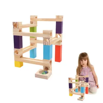 Marble Maze Pentru Copii STEM de Învățământ Marmură Ruleaza de Jucarie Set Educational de Construcție Labirint Bloc Jucărie Set STEM de Învățare de Învățământ