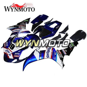 Completați Carenajele Kit Pentru Yamaha YZF1000 R1 An 2002-2003 02 03 Injecție ABS Plastic Capote Alb Albastru Caroserie Acoperă Nou
