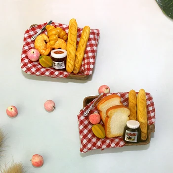 1/12 bjd miniatură picnic jucărie ob11 pâine model 1: 6 scala casa papusa de jucarie model in miniatura alimente juca mini-coșul de pâine bucătărie de jucărie