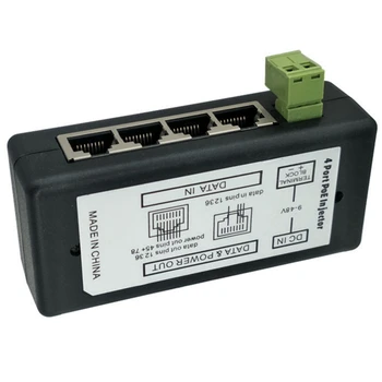 1 Bucată de Plastic POE Power Adapter Pentru Supraveghere CCTV Camere IP Power Over Ethernet Adapter