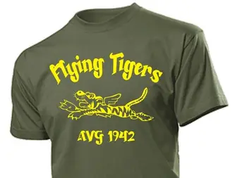 2019 vara Noi de Brand de Îmbrăcăminte Tricouri Maneca Scurta Hipster Tricou Flying Tigers Avg China 1942 Aviație Piloți Tricou