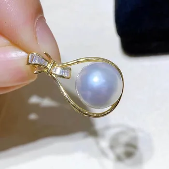 Waterdrop Design Elegant Pandantiv Bază de Luare de Bijuterii De 11-12mm Perle(Nu Inclusiv perle)