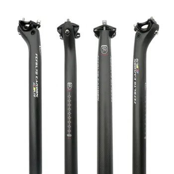 FCFB biciclete din fibra de carbon biciclete seatpost MTB biciclete rutier piese rod 190g seat post 3k mat 25.4/27.2/30.8 /31.6 *400MM offset 25mm
