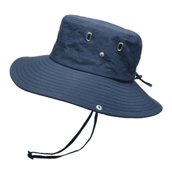 Pălărie găleată Cu Șir de Bărbați Soarele de Vară Șapcă de Alpinism Vacanță de Pescuit Margine Largă Protecție UV în aer liber Accesoriu