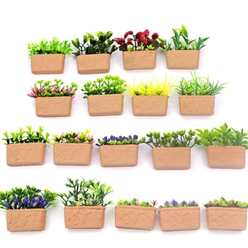 1/12 Păpuși Flori Artificiale Miniaturale de Simulare Mini Verde Rafinat de Plante Ornament DIY Casa Papusa Accesorii Copil Jucării
