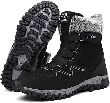 Femei Iarna Zapada Ghete Outdoor Ghete pentru Femei Barbati Drumeții montane Cizme Pereche de Pantofi Ușoare Anti-Alunecare rezistent la apa Calda
