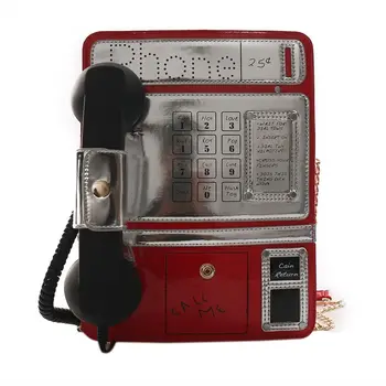 CSMEI Telefon de Moda în Formă de Geantă de Umăr Doamnelor din Piele Pu Eco Sac Lanț Pătrat Poșete Și Genți de mână Pentru Femei
