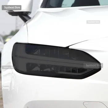 Masina FrontHeadlamps Negru Afumat TPU folie de Protectie Anti-scratch Repair film Autocolant Pentru Volvo S90 2017-2022 Prezent Dotari