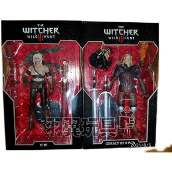 La Witcherr 3: Wild Hunt Ciri Geralt de Rivia Articulații Mobile Acțiune Figura Model de Ornamente, Jucarii Cadouri de Ziua de nastere Colectie
