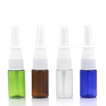50pcs/lot 10ml colorate nazal spray nazal medicale sticla cu pulverizator, PET sticlă de plastic mic Spray Sticle Returnabile