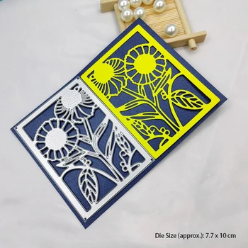Floarea-soarelui, Iarba Moare de Tăiere pentru Scrapbooking Album Cărți de Hârtie Decorative Relief Face Șablon Șablon Moare DIY