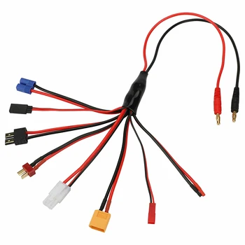 Caracatita Linii de Conexiune Conector Cablu 8-în-1 RC Acumulator Încărcare Cablu de Banana Plug Adaptor Încărcător de Plumb