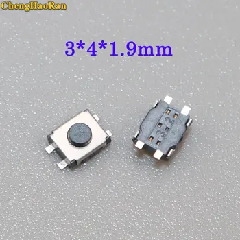 ChengHaoRan 10-50pcs Putere Micro Comutator Buton 3X4X1.9mm Moment Push Buton Tactil Buton Reset Comutator 4Pin