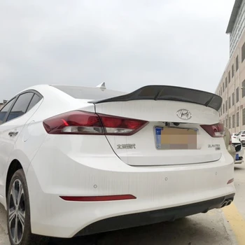 Pentru Hyundai Elantra spoiler 2015-2017 de Înaltă Calitate din fibră de carbon spoiler Auto Aripa Spate Grund de Culoare Portbagajul din spate coada de sport