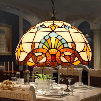 Tiffany candelabru Bucătărie, Sufragerie, hol lucrate manual din sticlă de murano de interior decor acasă păun candelabru