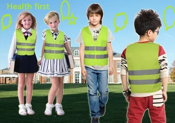 Nou Stil de siguranță a traficului elev vestă reflectorizantă/ copii veste reflectorizante/ reflectorizante de siguranță îmbrăcăminte personalizate printabile