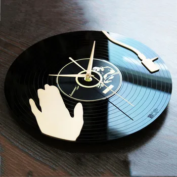 Vinil Ceas de Perete Design Modern, Muzică Temă 3D Autocolante Creative CD Record Ceasuri Acrilica de Perete Ceasuri Decor Acasă Tăcut