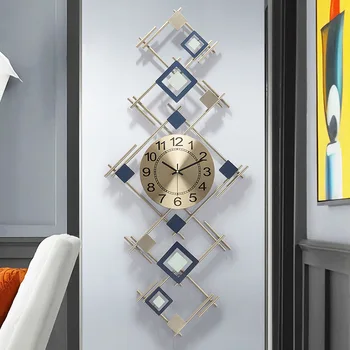 Camera de zi ceas de perete decor personalitate ceas de perete performanta generație lampa de lux fier tăcut ceas