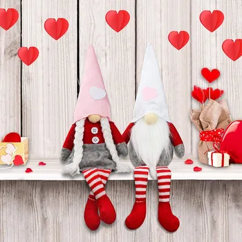 Ziua îndrăgostiților Gnome Pluș Elf Decoratiuni Pentru Ziua Îndrăgostiților Ornamente pentru Masă Cadouri de Valentine Acasă, de uz Casnic Ornamente Decoruri