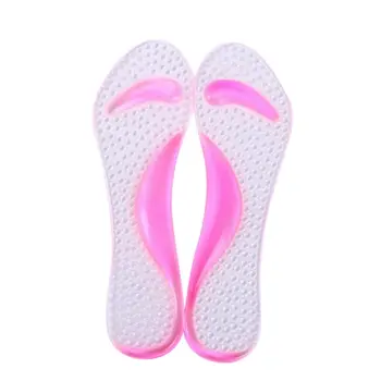 1Pair Roz Silicon Gel Masaj Suport Arc Tălpi Ortezare Flatfoot Prevenire Picior Cocon Tocuri inalte Pantofi Pad Instrumente de Îngrijire Picioare