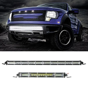10-30V Lucru cu LED-uri Lumina Super-Luminos Offroad Lampă de Lucru pentru Jeep, ATV-uri Camioane Tractor Potop de Conducere de Lumină 10 20 inch Auto Light Bar