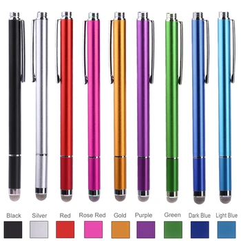 2 În 1 Stylus Pen Pentru Tableta Smartphone Gros Subțire Desen Creion Capacitiv Universal Mobil Android Notă Ecran Tactil Pen1