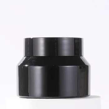 Negru Borcane de Sticlă 15g 30g 50g Gol Oală Borcan Cosmetice Fard de Ochi Crema de Fata de Containere De Vânzare