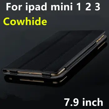 Caz Piele Pentru iPad mini 3 2 Reale de Protecție Smart cover din Piele Tablet Pentru Apple iPad mini3 mini2 Maneca 7.9 inch Protector