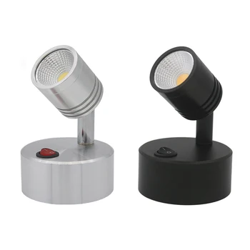 COB 5W de Birou LED-uri de Lumină Portabile, fără Fir, Alimentat cu Baterii, Lampa Butonul de Bijuterii Shope