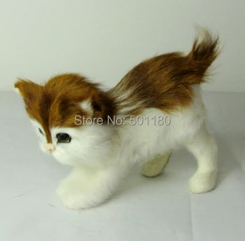 cadou transport gratuit handmade animal cu blană de pisică artificiale cat cadou decor pisica mini pisica minunat
