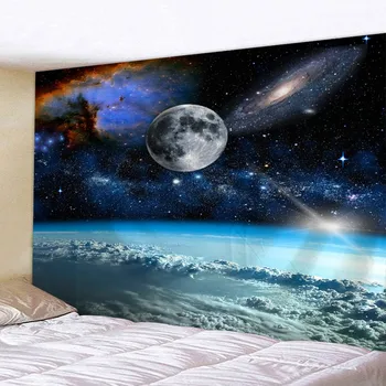 Spațiul Cosmic Tapiserie 3D Imprimate Camera de zi de Decorare Dormitor cu Nisip Picnic pe Plajă Prosop