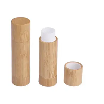 Bambus DIY design gol luciu de buze recipient tub de ruj, balsam de buze cosmetice containere de ambalare LX1310
