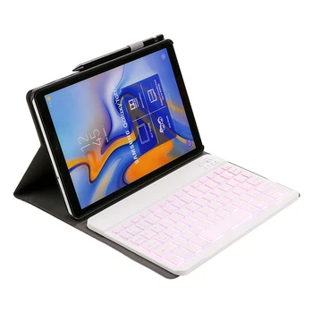 7 Culori, cu iluminare din spate Detașabil Tastatură Magnet PU Caz din Piele cu Suport pentru Samsung Galaxy Tab s 10.5 2019 T590 T595 +Pen