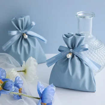 Stil Nordic nunta cutie de bomboane bomboane de nunta geanta cadou de nunta cutie fată de mână din piele cadou de nunta bomboane ambalaj sac